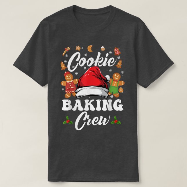 T-shirt Christmas Cookie Baking Crew Pajama, Gingerbread C (Design devant)