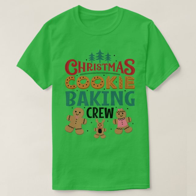 T-shirt Christmas Cookie Baking Équipe de pain d'épice San (Design devant)