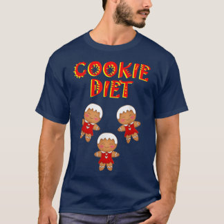 T-shirt Christmas cookie diet Cute Xmas gingerbread cookie