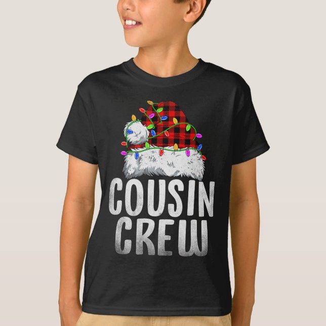 T-shirt Christmas Cousin Crew Santa Xmas Family Matching P (Devant)