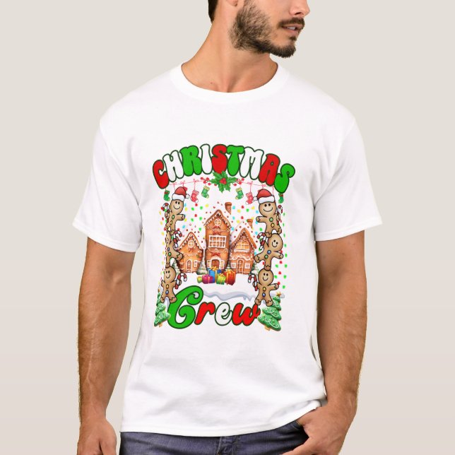 T-shirt Christmas Crew cookie amusant (Devant)