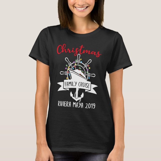 T-shirt Christmas Cruise Family Matching Group Holidays Tr (Devant)