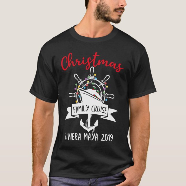 T-shirt Christmas Cruise Family Matching Group Holidays Tr (Devant)