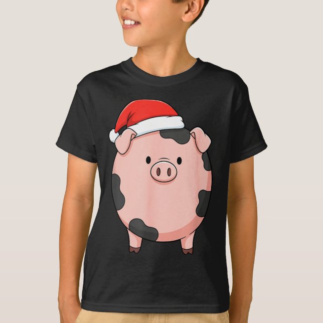 T-shirt Christmas Cute G Round Nk G Holiday Art  (Devant)