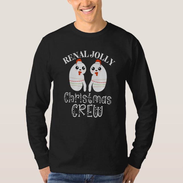 T-shirt Christmas Dialysis Crew Tech Kidney Nurse Renal Jo (Devant)