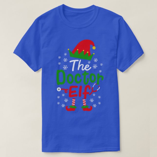 T-shirt Christmas Doctor Elf (Design devant)
