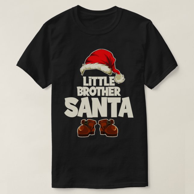 T-shirt Christmas Eve Little Brother Père Noël (Design devant)