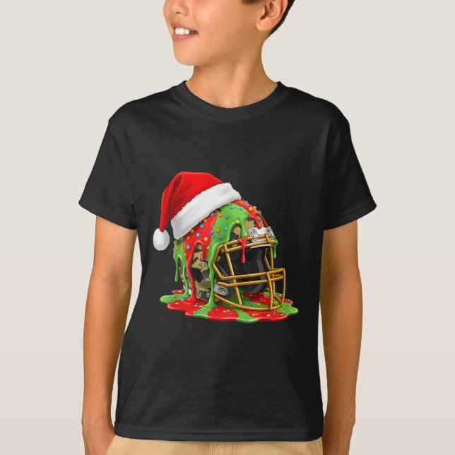 T-shirt Christmas Football Drip Boys Ice Cream Drip Camo S (Devant)