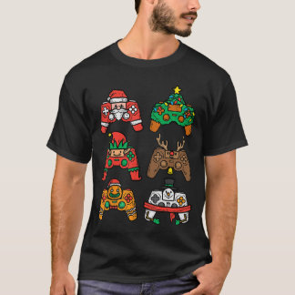 T-shirt Christmas Gamer Controller Xmas Gaming Men Boys Yo