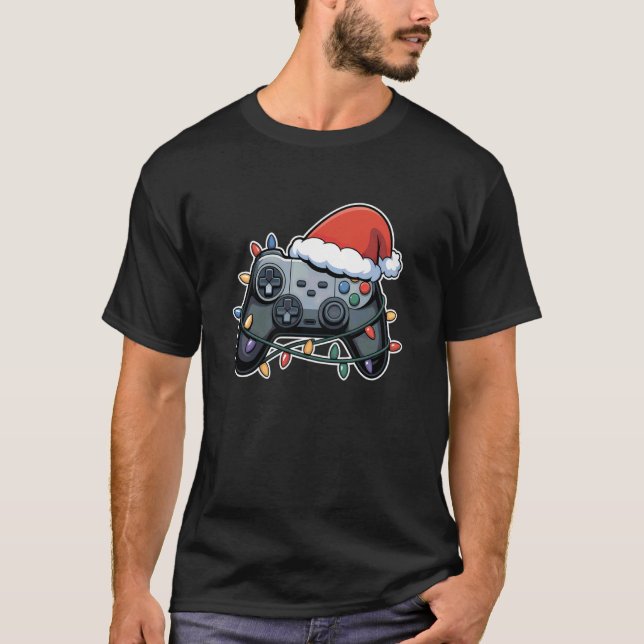 T-shirt Christmas Gaming Festive Holiday Xmas (Devant)