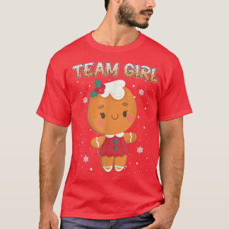 T-shirt Christmas Gingerbread Team Girl Genre Reveillez Wo