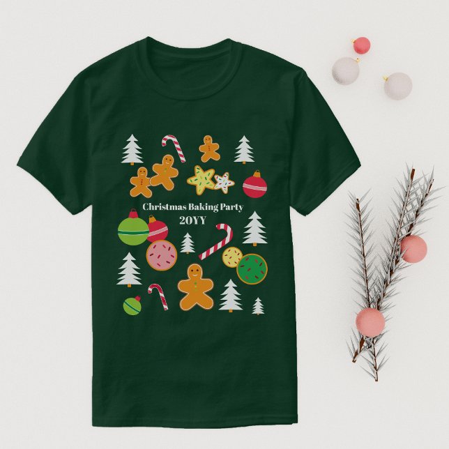 T-shirt Christmas Gingerbread Thème Nom et année de l'évén (Créateur téléchargé)
