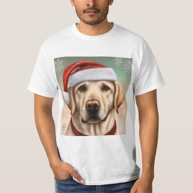 T-shirt Christmas golden Labrador, cadeau Amoureux des chi (Devant)