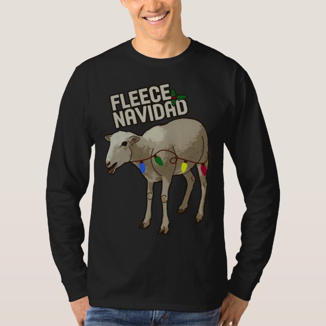T-shirt Christmas Holiday Fleece Navidad  Spanish Espanol  (Devant)