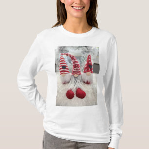 T-SHIRT CHRISTMAS HOLIDAY GNOMES LA CHEMISE DE LADIES