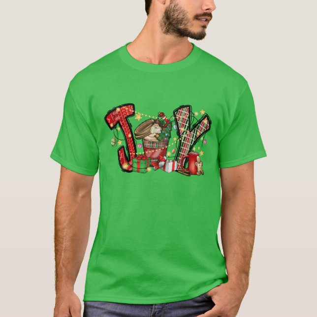 T-shirt Christmas Joy girl (Devant)