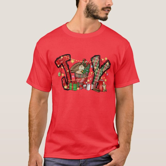 T-shirt Christmas Joy girl (Devant)