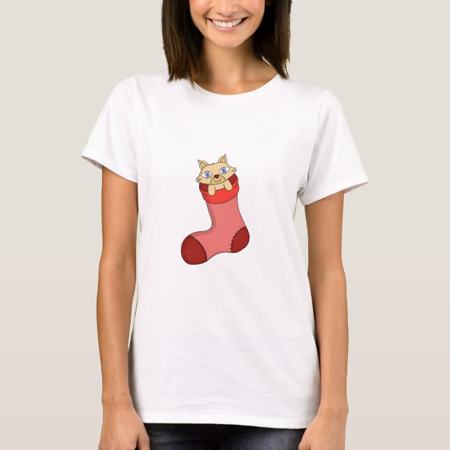 T-shirt Christmas Kitten (Devant)