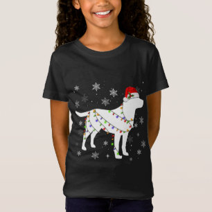 T-Shirt Christmas Lights Labrador Retriever Amoureux des c
