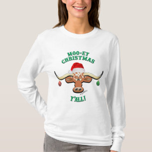 T-shirt Christmas Longhorn Steer