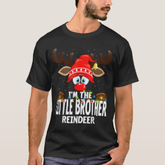 T-shirt Christmas Matching I'm The Little Brother Reindeer