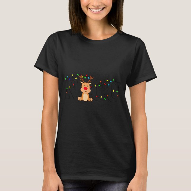 T-shirt Christmas Nicu Nurse Crew Santa Reindeer Love Nurs (Devant)