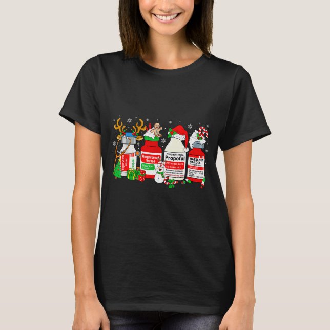 T-shirt Christmas Nurse Peppermint Mocha Profol Er Ed Icu  (Devant)