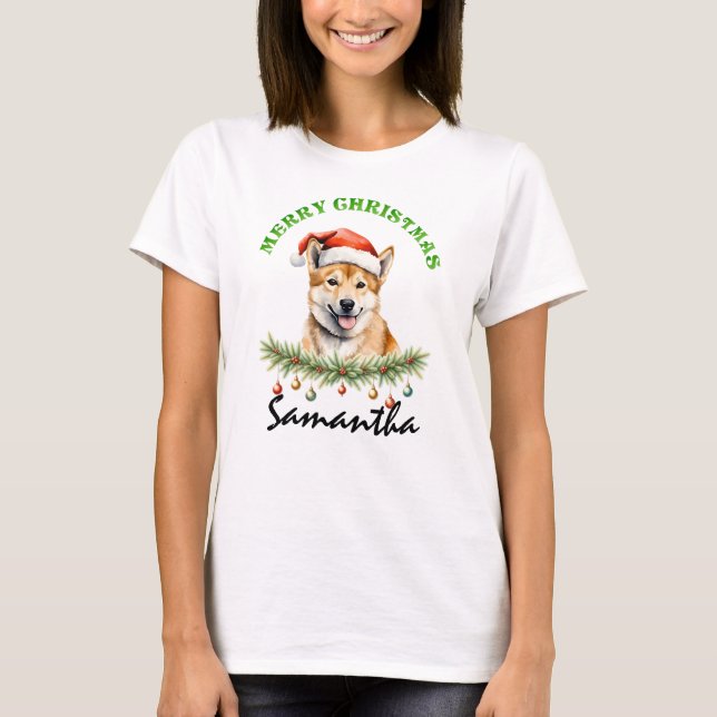 T-shirt Christmas Oz Animals Dingo Matching Women's (Devant)