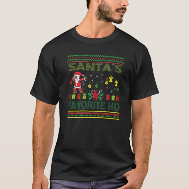 T-shirt Christmas pajamas  Don't Stop Believin Santa Kids (Devant)