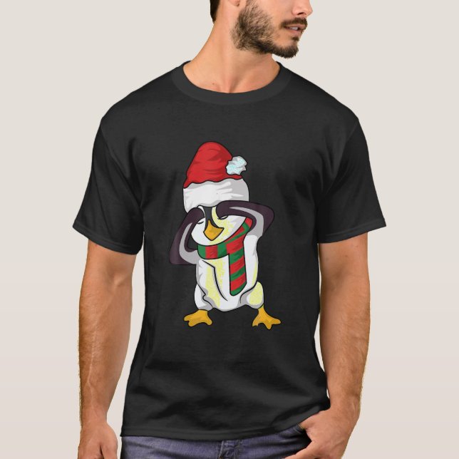 T-shirt Christmas Penguin Griddy Dance (Devant)