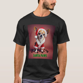 T-shirt Christmas Père Noël Paws Hommes Sweatshirt de la j