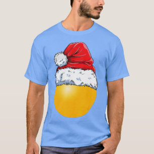 T-shirt Christmas Ping Pong Ball Santa Hat Funny Sport Xma