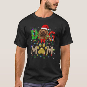 T-shirt Christmas Poodé Maman Casquette Père Noël Scarf Pl