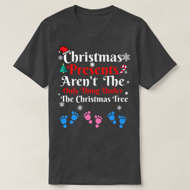 T-shirt Christmas Presents Triplets Pregnancy Boys Xmas Ho (Design devant)