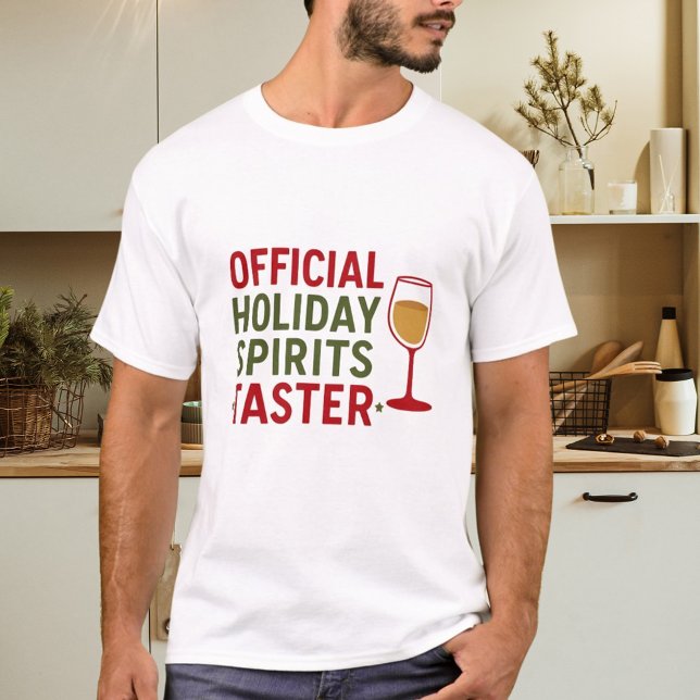 T-shirt Christmas quote funny party spirits taster (Créateur téléchargé)