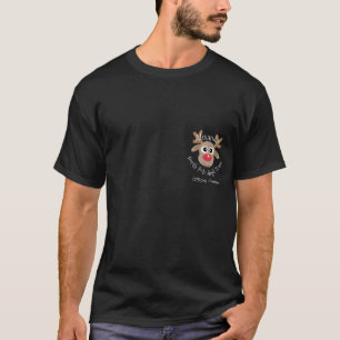 T-shirt Christmas Reindeer North Pôle Sleigh Team Amusemen