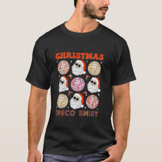 T-shirt Christmas Retro Père Noël Disco Ball Christmas Pyj