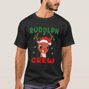T-shirt Christmas Rudolph Crew Family Matching Pajamas Xma