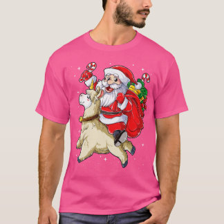 T-shirt Christmas s for kids Santa Llamacorn Llama Xmas Gi