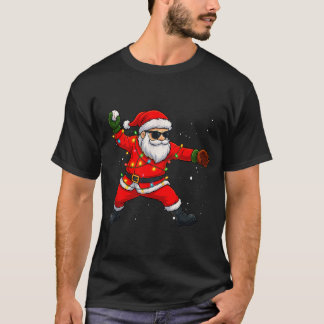 T-shirt Christmas Santa Claus Baseball Tcher Boys Kids Tee