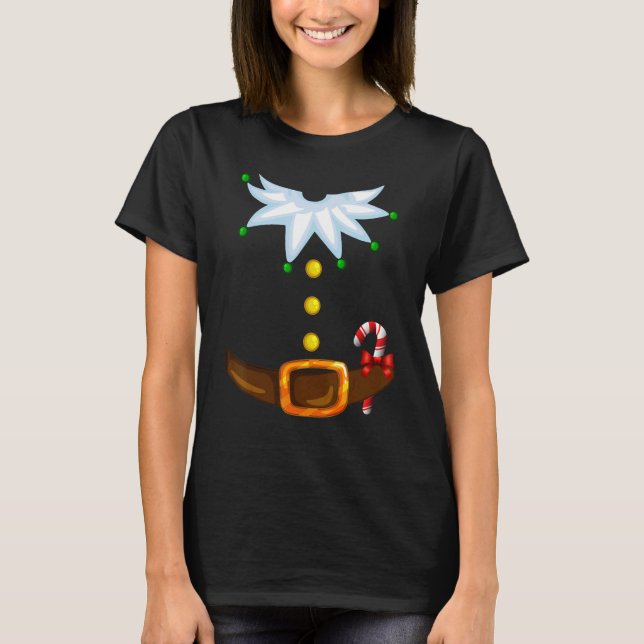 T-shirt Christmas Santa's Elf Costume Family (Devant)