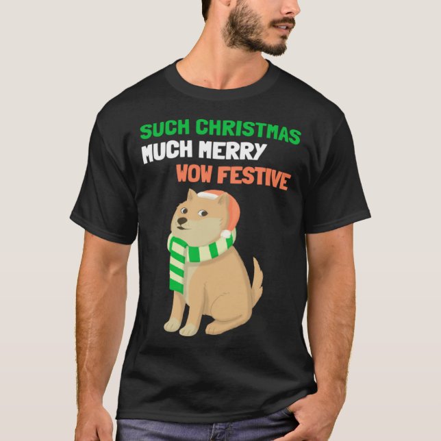 T-shirt Christmas  Shiba Inu Doge Memes (Devant)