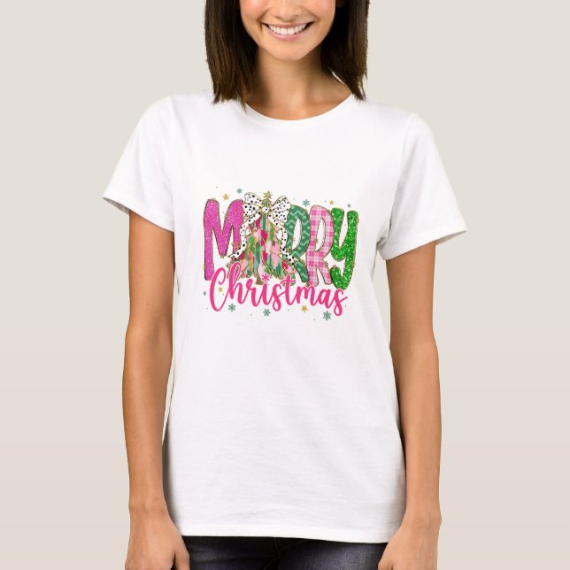 T-shirt Christmas shirt, cute Christmas shirt (Devant)