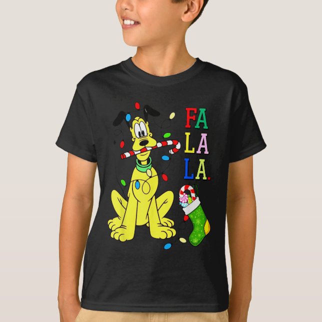 T-shirt Christmas Shirt Cute La Fa Fa Swea  (Devant)