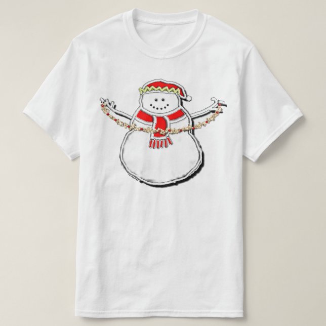 T-shirt Christmas Snowman (Design devant)