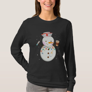 T-shirt Christmas Snowman Nurses Équipe Médicale ER NICU