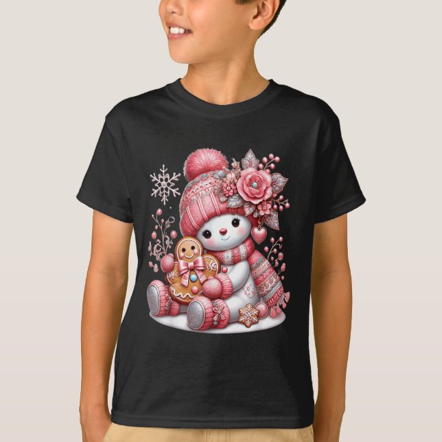 T-shirt Christmas Snowperson  (Devant)