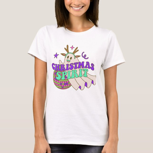 T-shirt Christmas Spirit Unisex T-Shirt, Holiday Shirt, Gi (Devant)