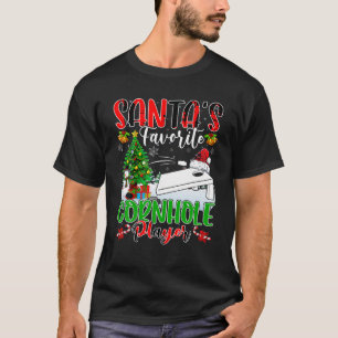 T-shirt Christmas Sport Loover Funny Père Noël s Favori Co