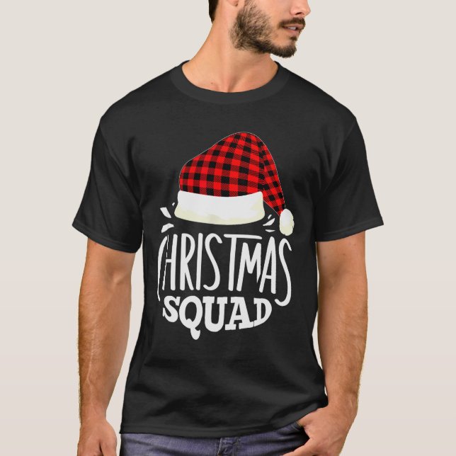 T-shirt Christmas Squad Family Group Matching Christmas Pa (Devant)